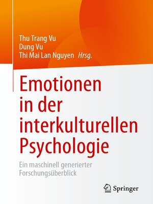 cover image of Emotionen in der interkulturellen Psychologie
